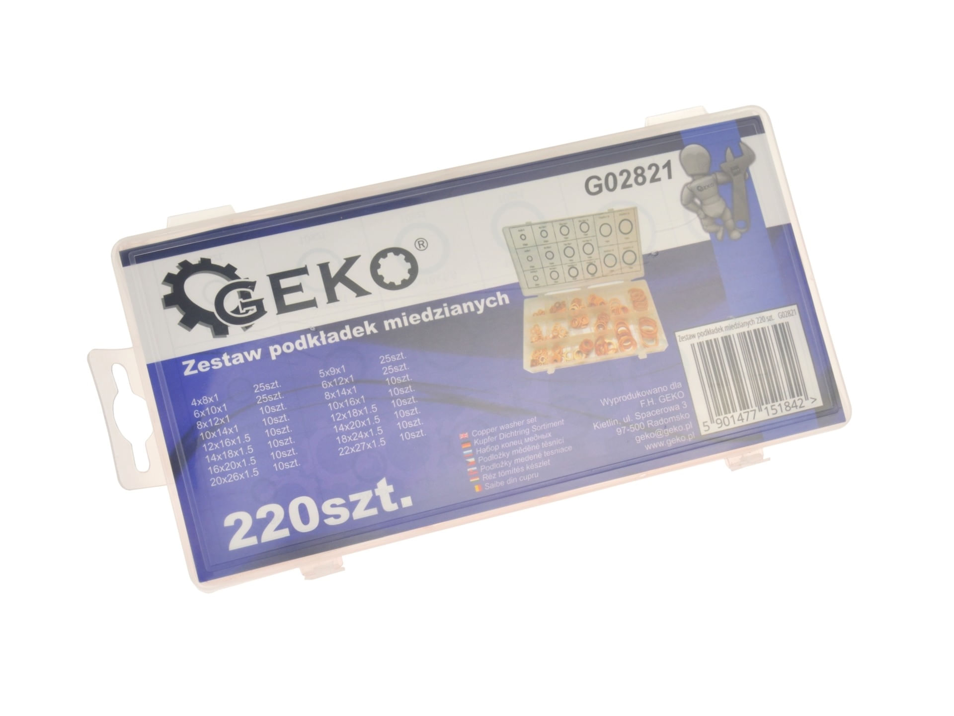 Set 220 saibe de cupru, GEKO G02821 - 3 | YEO