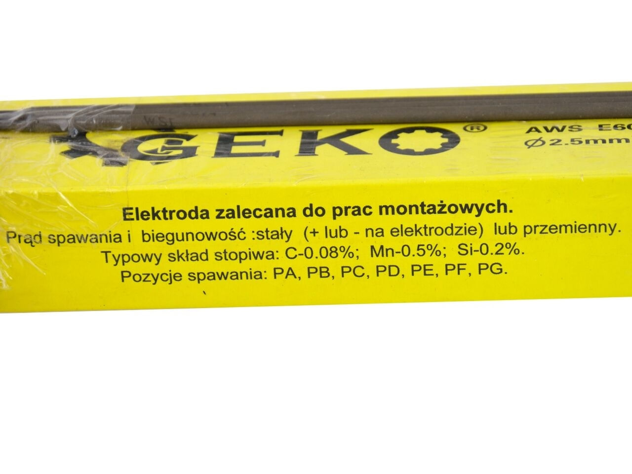 Electrozi de sudura AWS E6013, 2.5mmx300mm, rutil-celuloza, GEKO G74200 - 4 | YEO