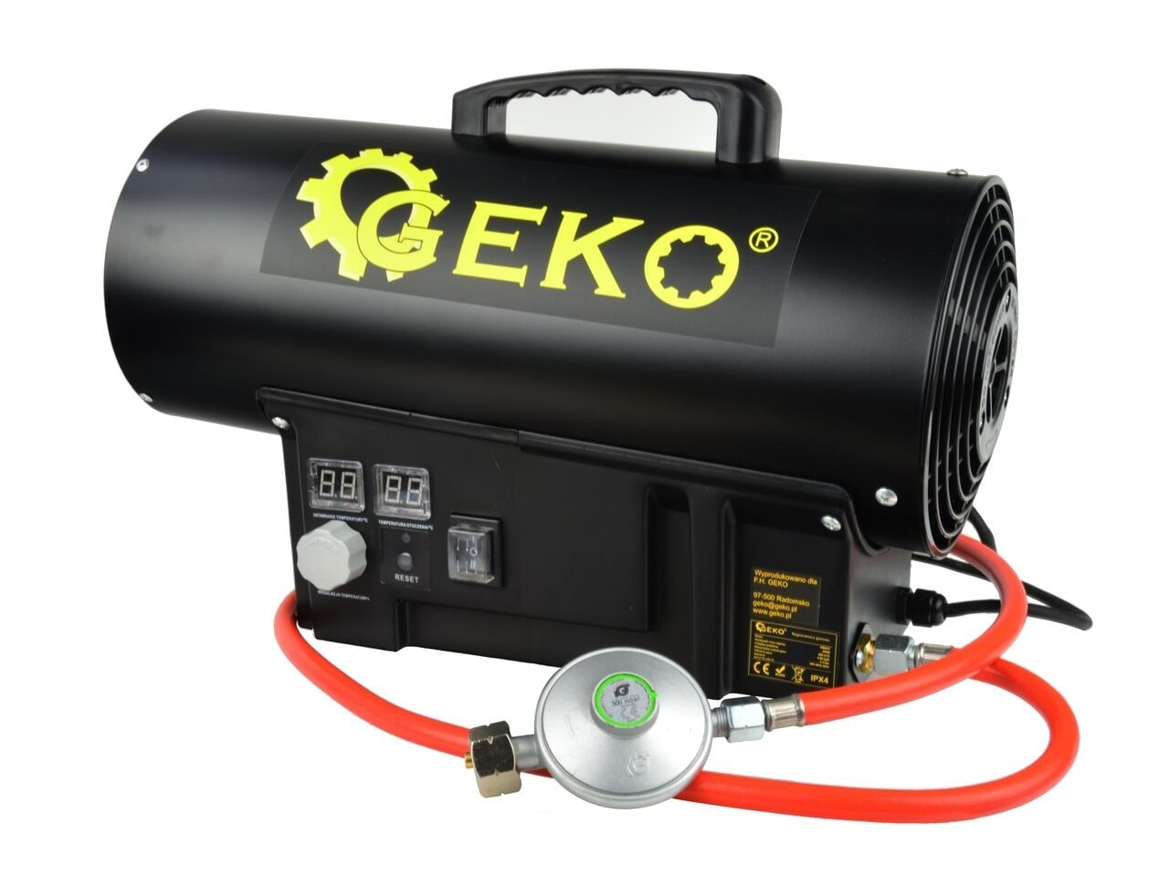 Incalzitor industrial pe gaz cu reductor si termostat 20kW 500m³/h, GEKO G80411 - 4 | YEO