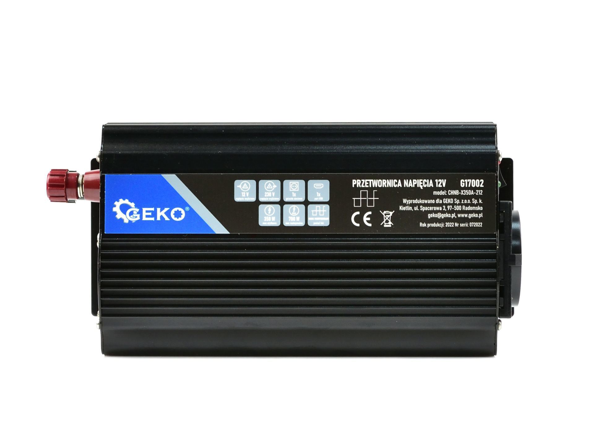 Convertor de tensiune 12V/230V 350/700W, Geko G17002 - 3 | YEO