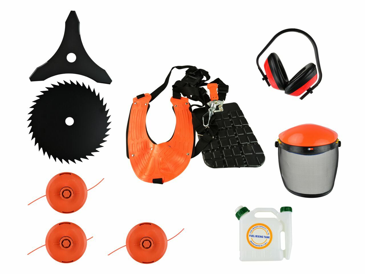 Kit pentru gradina, motocoasa pe benzina John Gardener, 6cp, 8 accesorii, G81061 - 1 | YEO