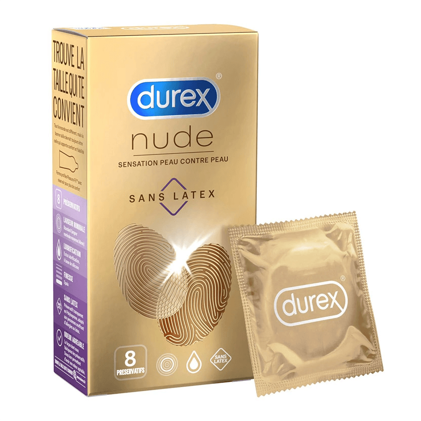 Prezervative Durex Nude Sans Latex, 8 buc