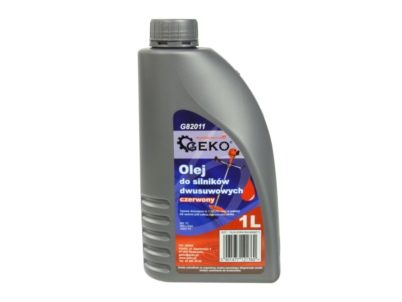 Ulei amestec pentru motoare in 2 timpi, 1L, GEKO G82011