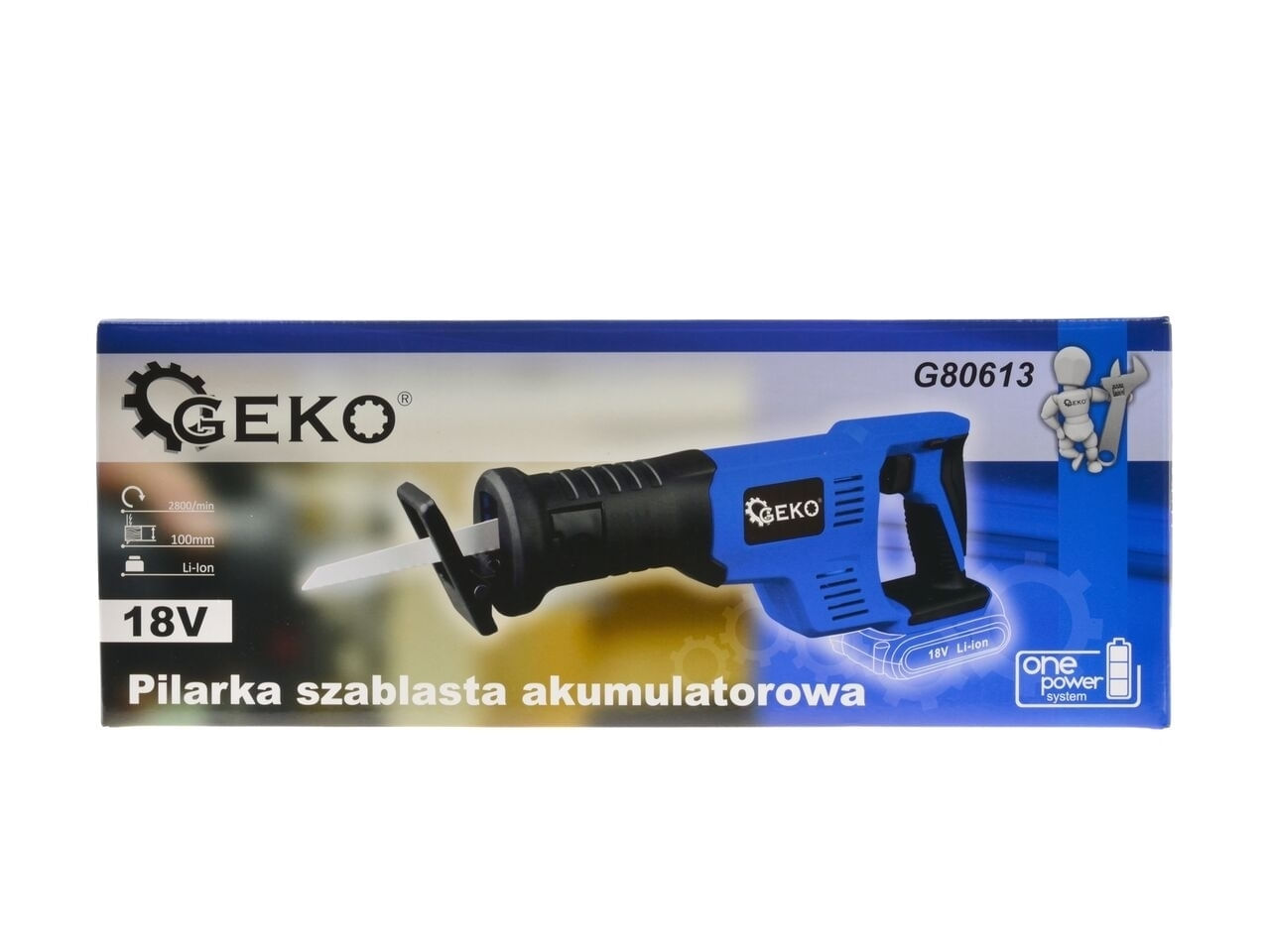 Fierastrau tip sabie 18 V, 110mm, fara acumulator, Geko G80613 - 3 | YEO