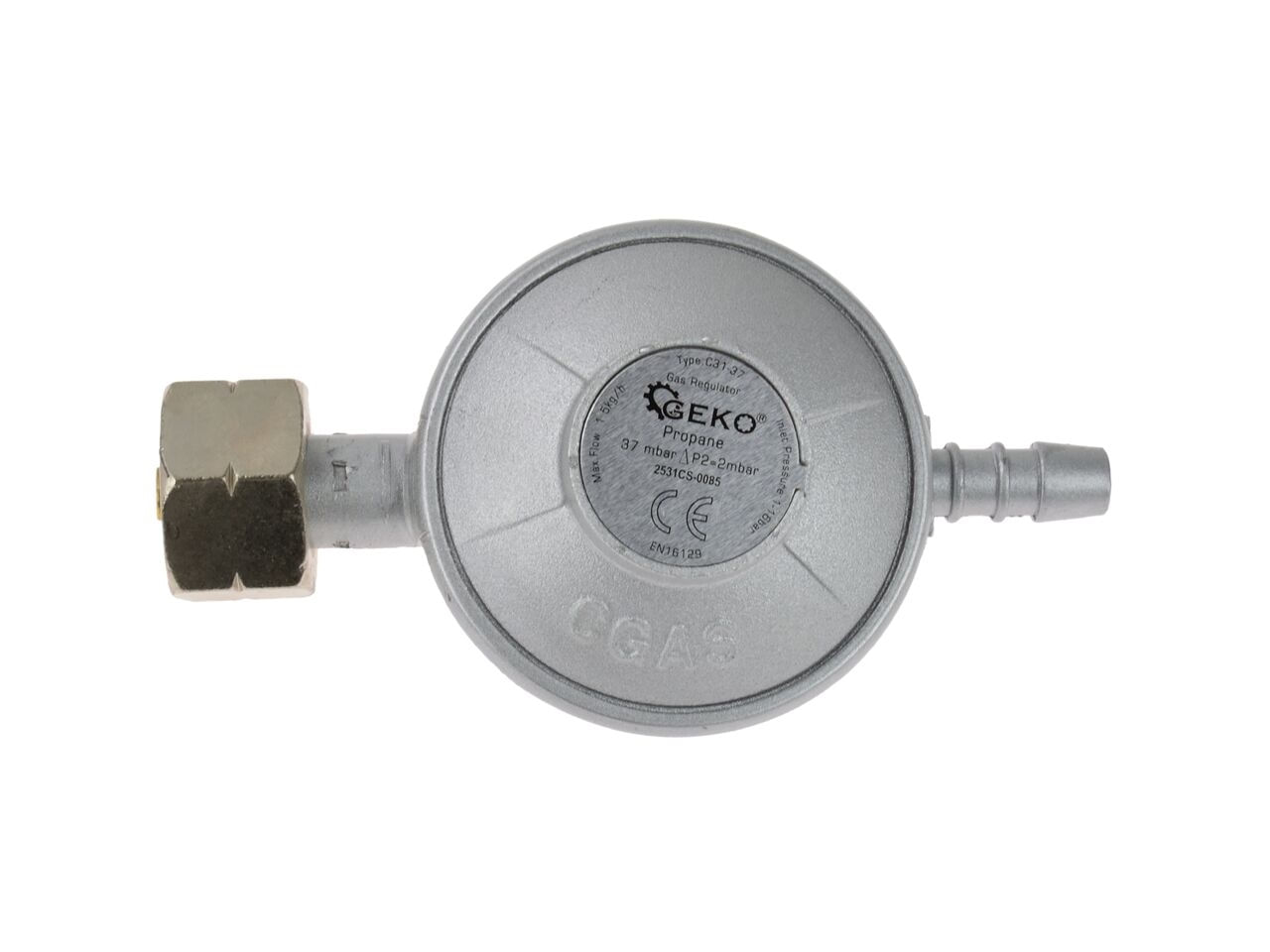 Regulator pentru butelie (ceas butelie) 11kg 37mbar, Geko G80540