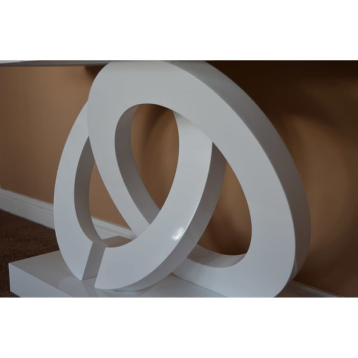 Consola Oscar 140x81x40 cm FA03 Nuanta Alb — imaginea 2