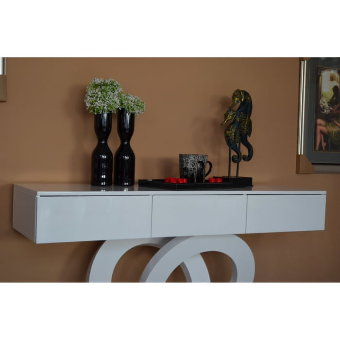 Consola Oscar 140x81x40 cm FA03 Nuanta Alb — imaginea 4