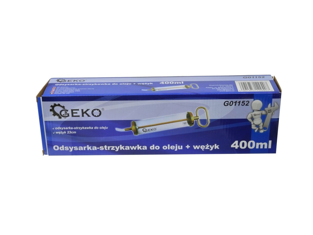 Extractor pentru ulei 400 ml + furtun, Geko G01152 - 1 | YEO