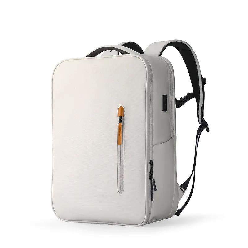Rucsac Mark Ryden Smart, port USB, buzunar laptop 17.3, rezistent la apa, buzunar card protectie RFID, alb
