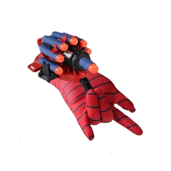 Set doua Manusi lansator cu 14 ventuze din burete SpiderMan, IdeallStore®, rosu - 1 | YEO