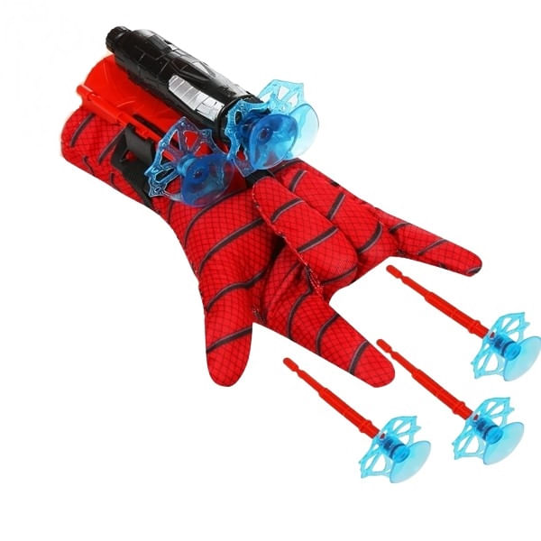 Set doua Manusi cu ventuze si figurina Spiderman, IdeallStore®, rosu - 1 | YEO