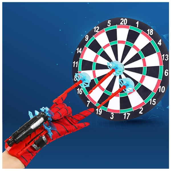 Manusa cu 3 ventuze si figurina Spiderman, IdeallStore®, rosu
