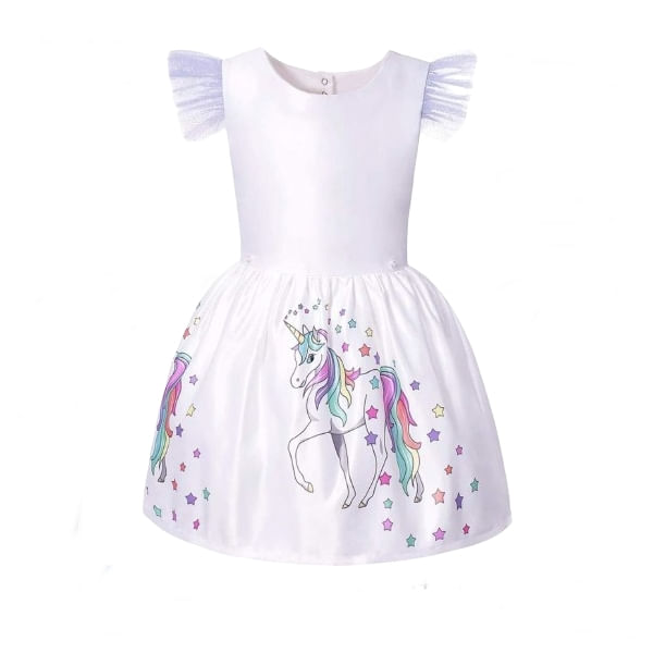 Rochie Unicorn cu trena detasabila, IdeallStore®, 7-9 ani - 2 | YEO