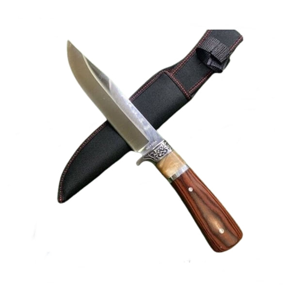 Cutit de vanatoare Tactical Knife, DEPOX®, Maro, 31 cm — imaginea 12