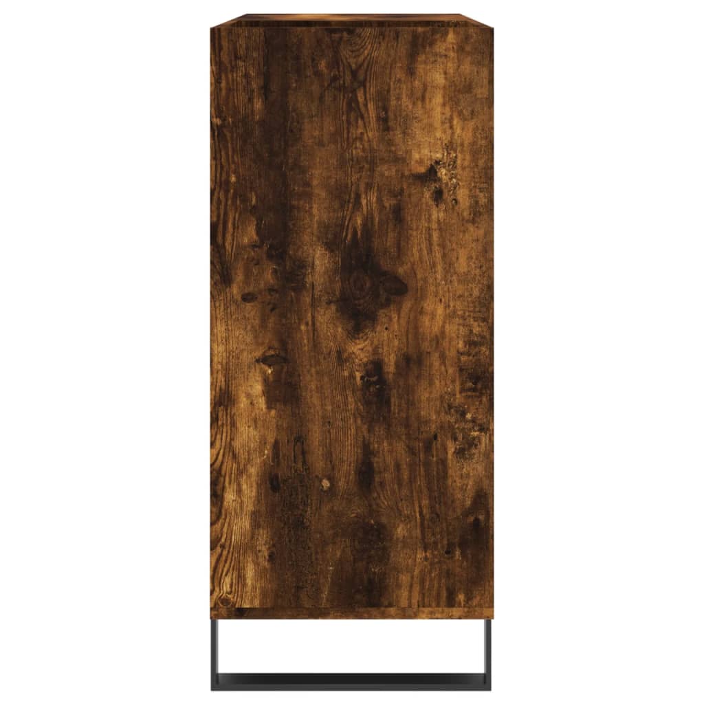 Dulap pentru discuri stejar fumuriu 84,5x38x89 cm lemn compozit — imaginea 5