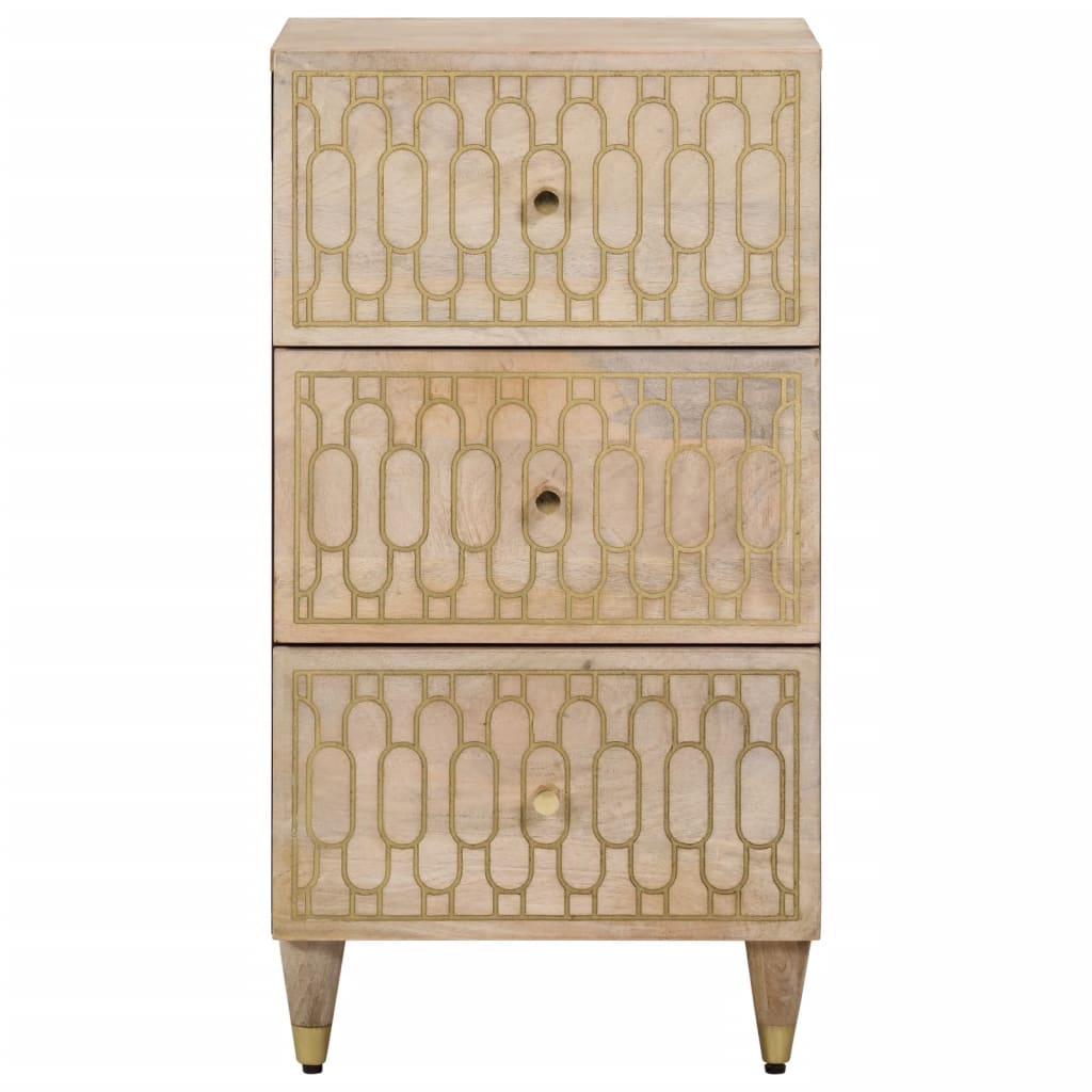 Dulap lateral, 40x33x75 cm, lemn masiv de mango — imaginea 3