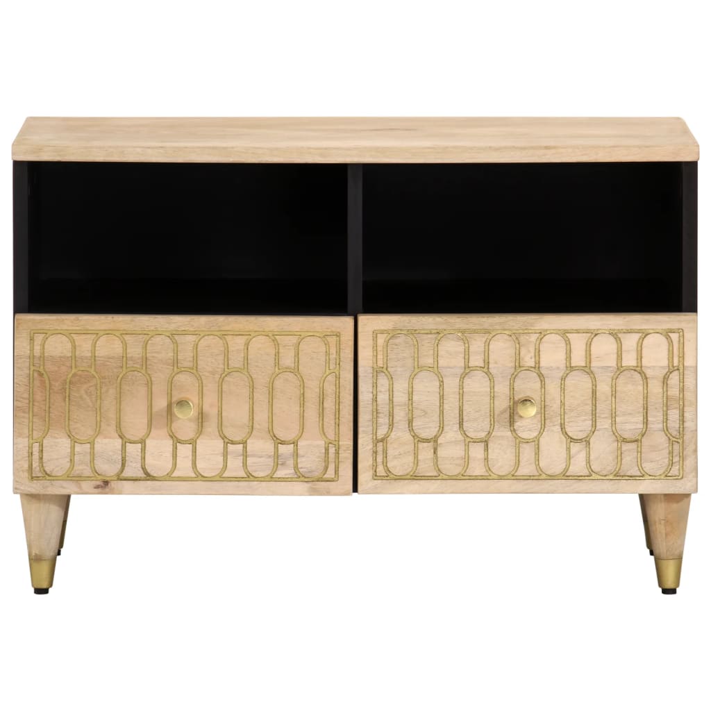 Comoda TV, 70x33x46 cm, lemn masiv de mango — imaginea 3