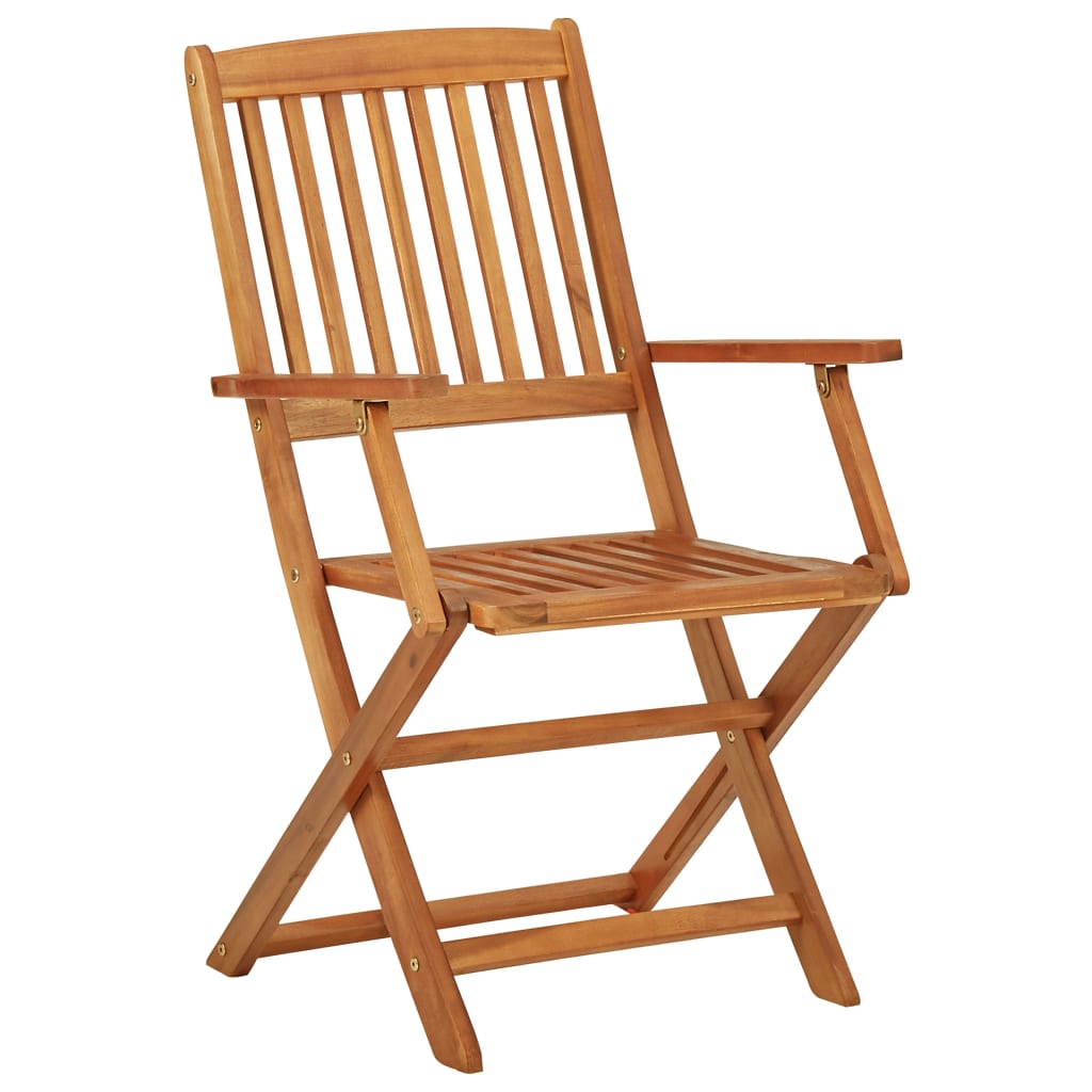 Set mobilier gradina pliabil, 3 piese, lemn masiv acacia — imaginea 9
