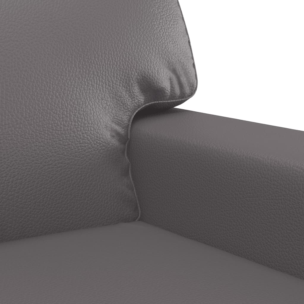 Canapea de o persoana, gri, 60 cm, piele ecologica — imaginea 6