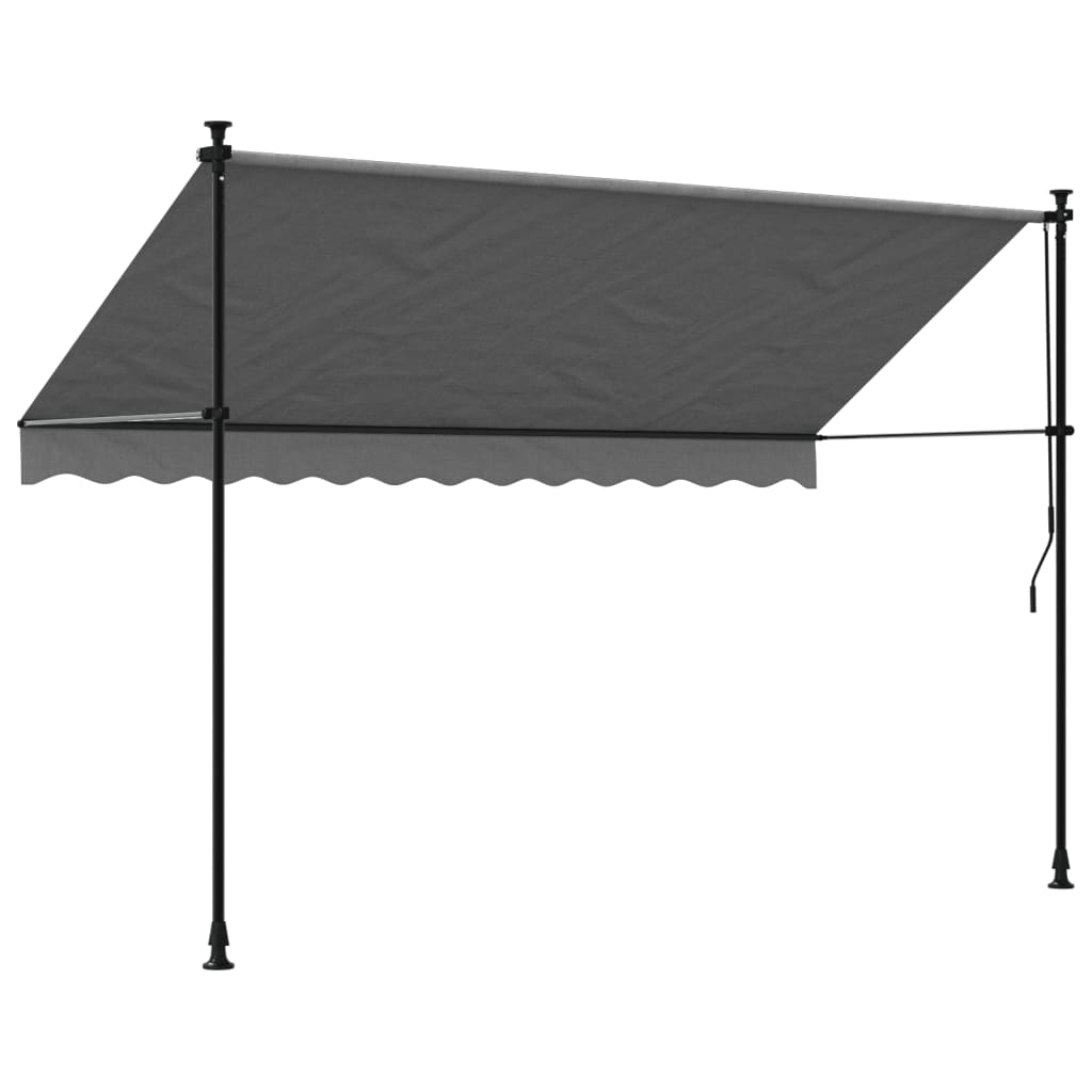 Copertina retractabila, antracit, 300x150 cm, textil si otel - 4 | YEO