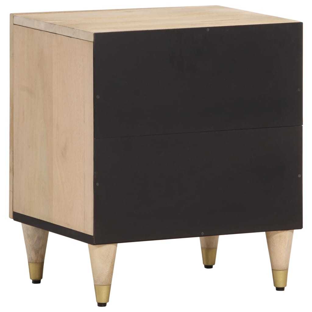 Noptiere, 2 buc., 40x33x46 cm, lemn masiv de acacia — imaginea 6