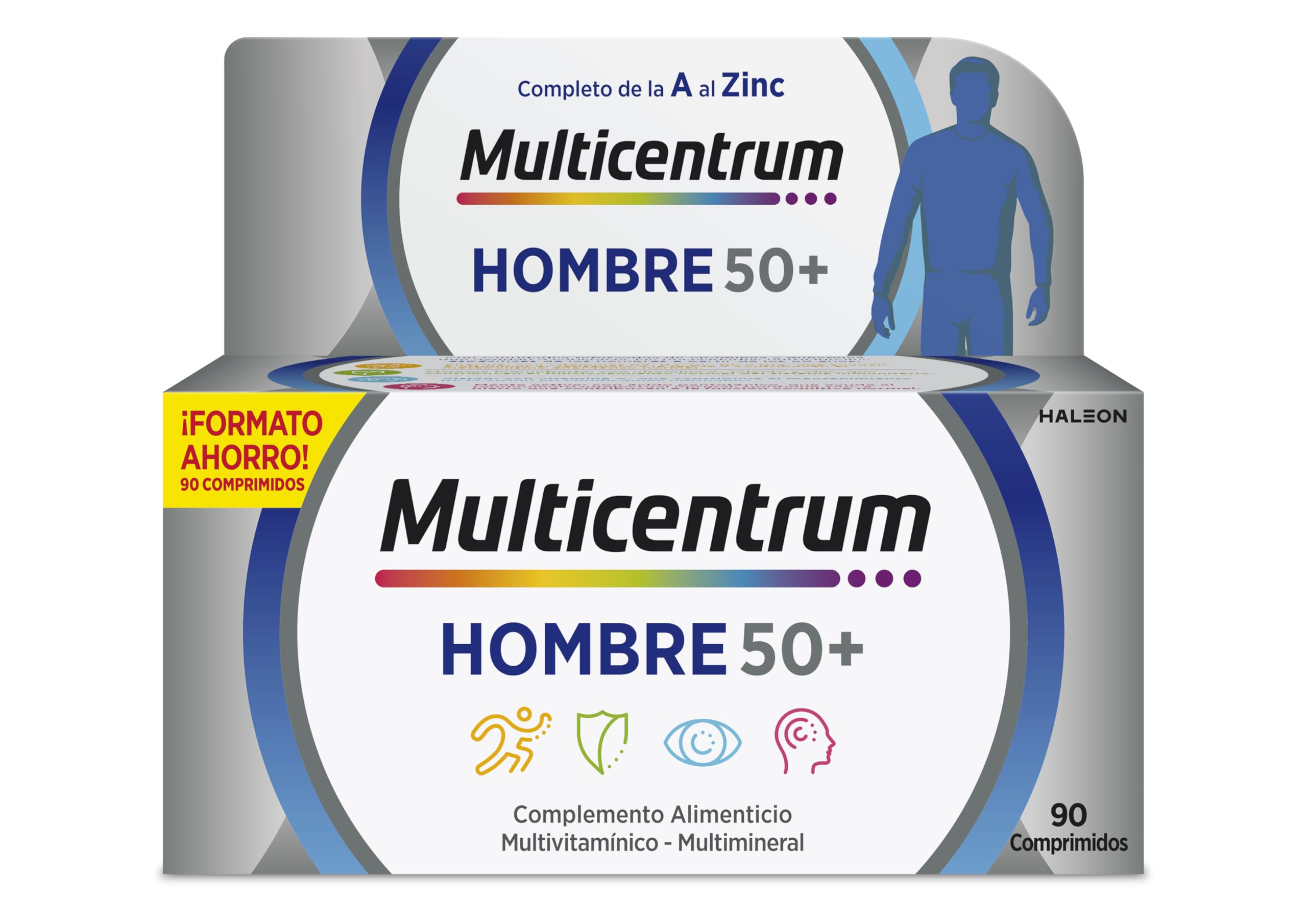 Supliment Alimentar Multicentrum Men 50 + , contine 13 vitamine, 90 capsule