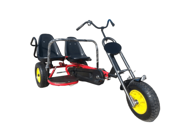Kart cu pedale  Go Kart model FTF 150 AB cu 2 locuri,roti din cauciuc cu camera,frana de mana,scaun ajustabil - 2 | YEO