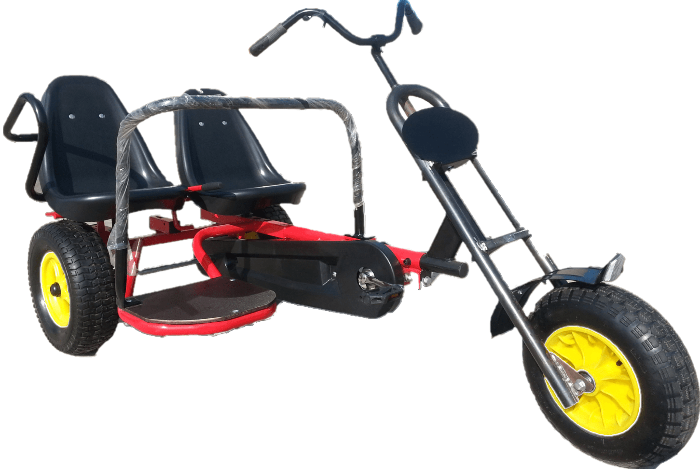 Kart cu pedale  Go Kart model FTF 150 AB cu 2 locuri,roti din cauciuc cu camera,frana de mana,scaun ajustabil - 3 | YEO