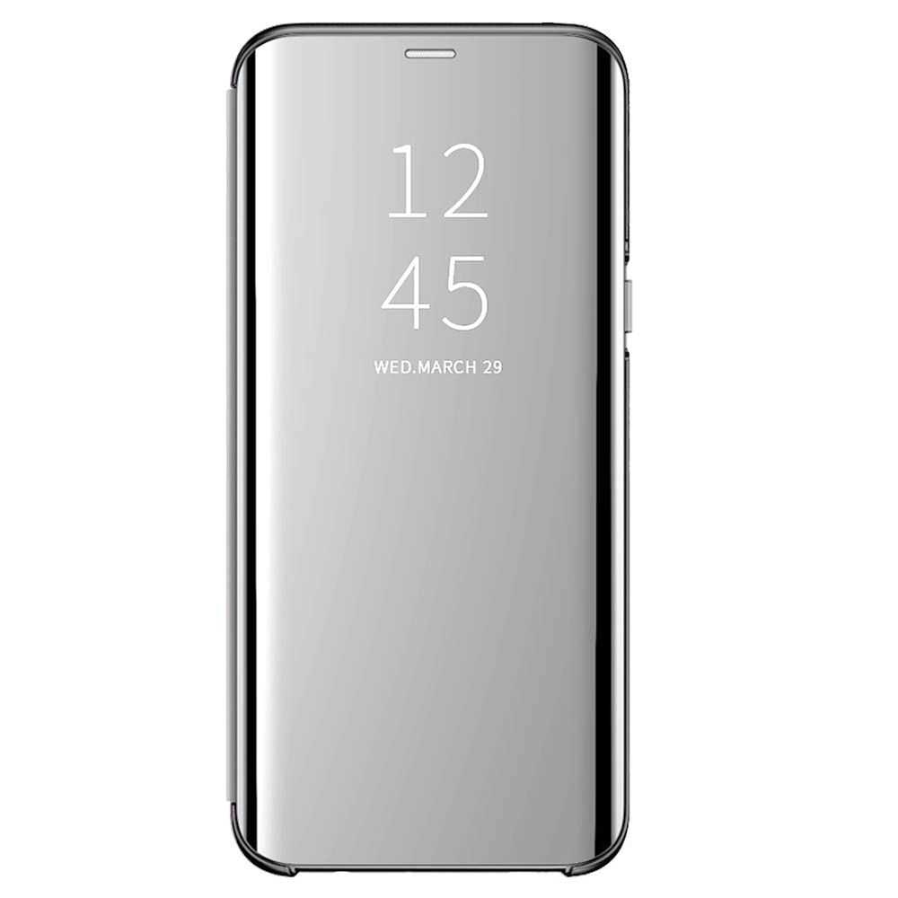 Husa de protectie Clear View pentru Samsung Galaxy S10 Plus, flip cover, Silver, BBL2595