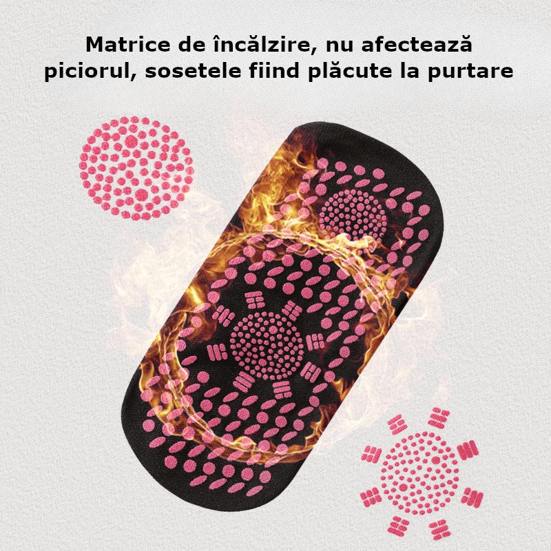 Set sosete terapeutice turmalina, confortabile, imbunatatesc circulatia, usoare de purtat, unisex, marime universala - 4 | YEO