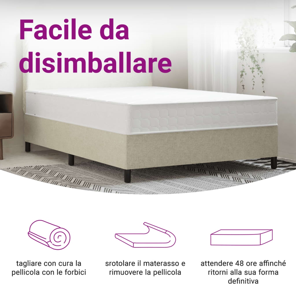 Saltea cu arcuri buzunar, fermitate medie, 140x200 cm — imaginea 9