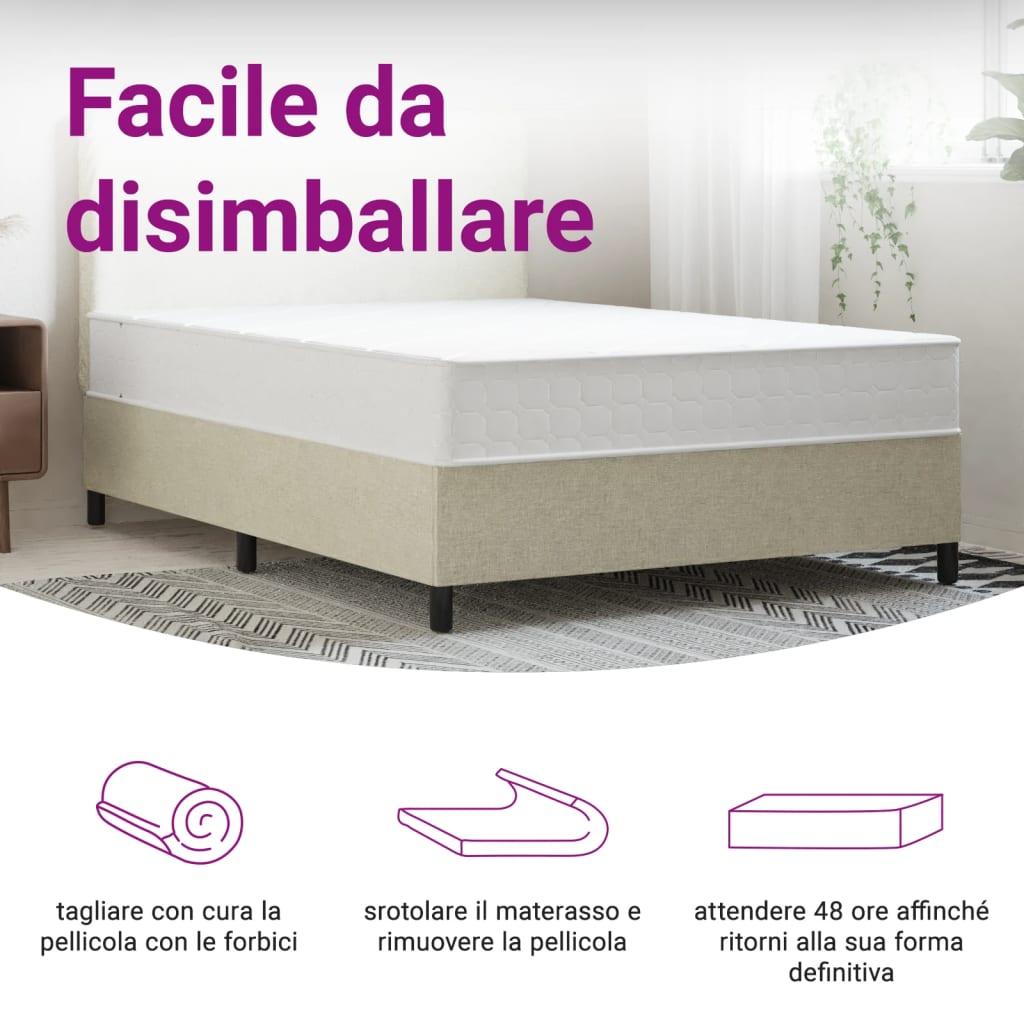 Saltea cu arcuri buzunar, fermitate medie, 140x190 cm — imaginea 8