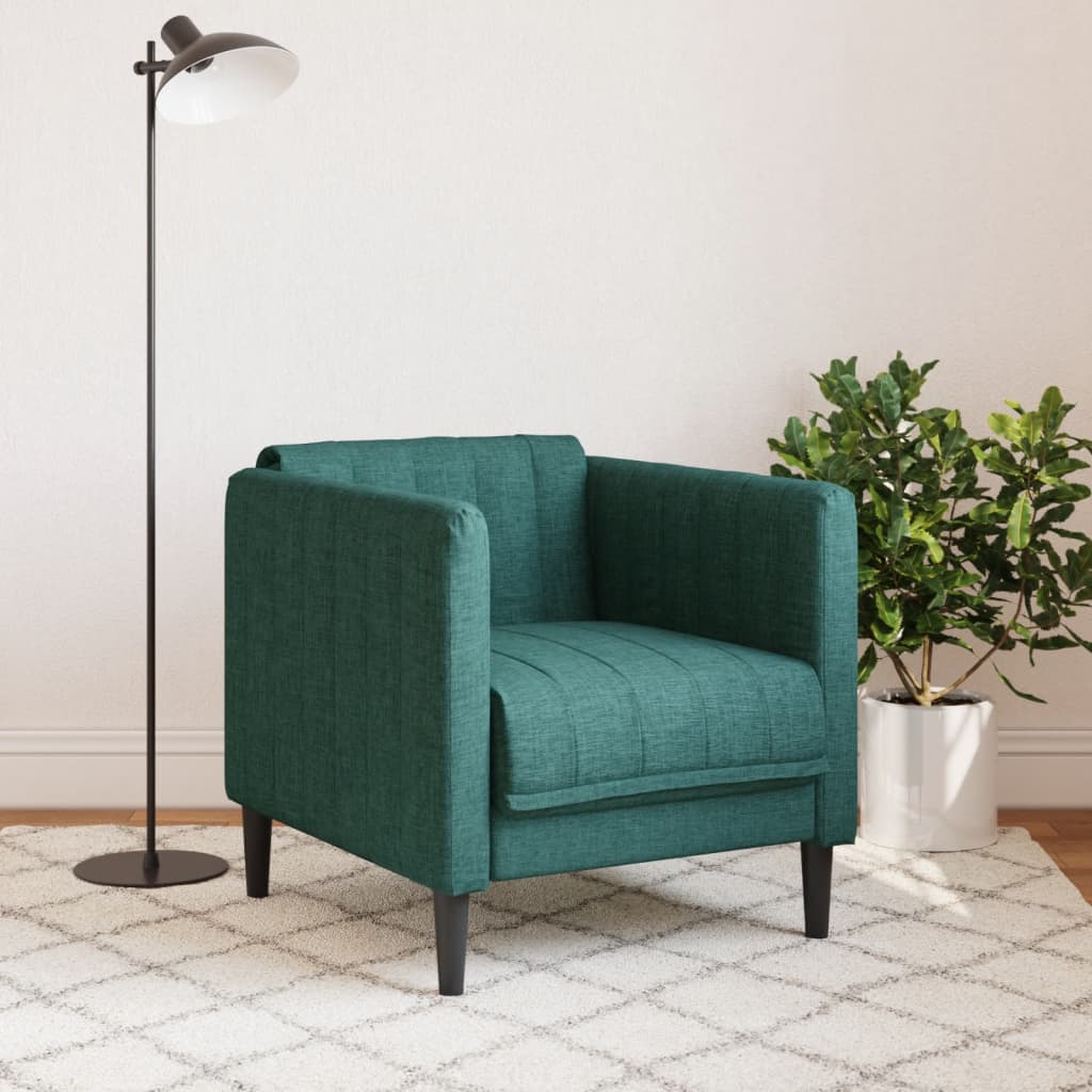 Fotoliu, verde inchis, material textil — imaginea 3
