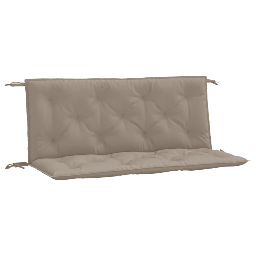 Perne banca de gradina 2 buc., gri taupe, tesatura oxford, mărime 120x50x7 cm