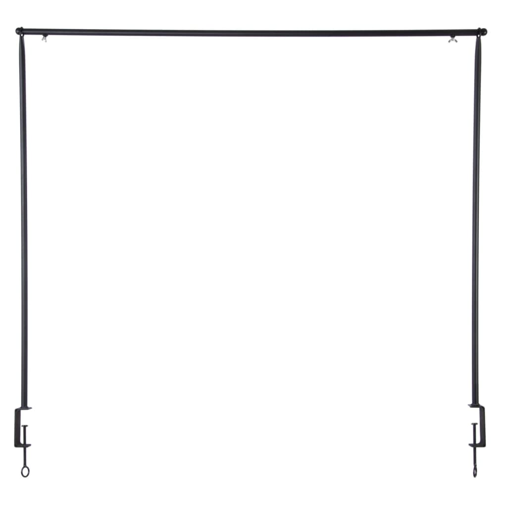 Esschert Design Tija decorativa pentru masa, cu clema neagra