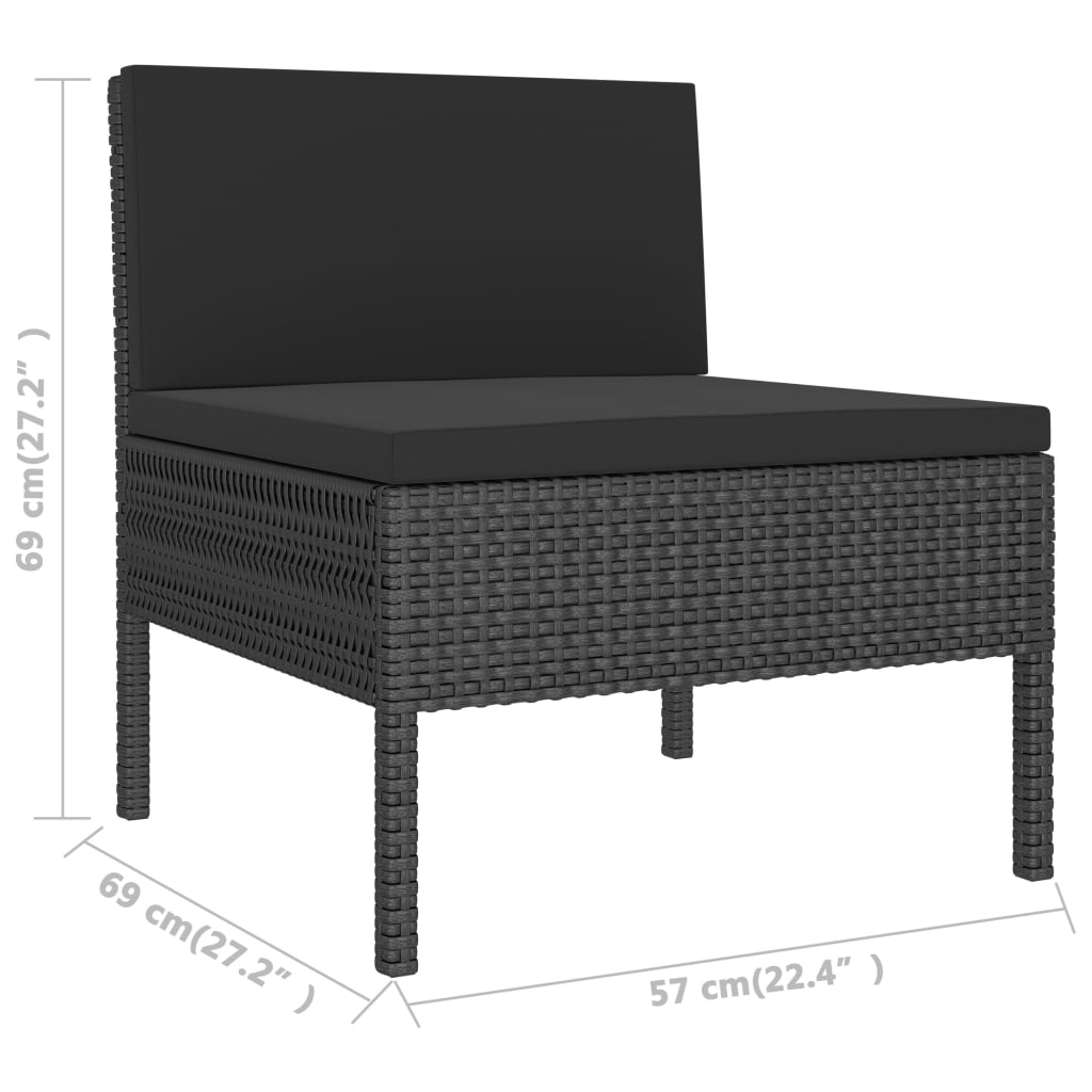 Set mobilier relaxare gradina cu perne — imaginea 7