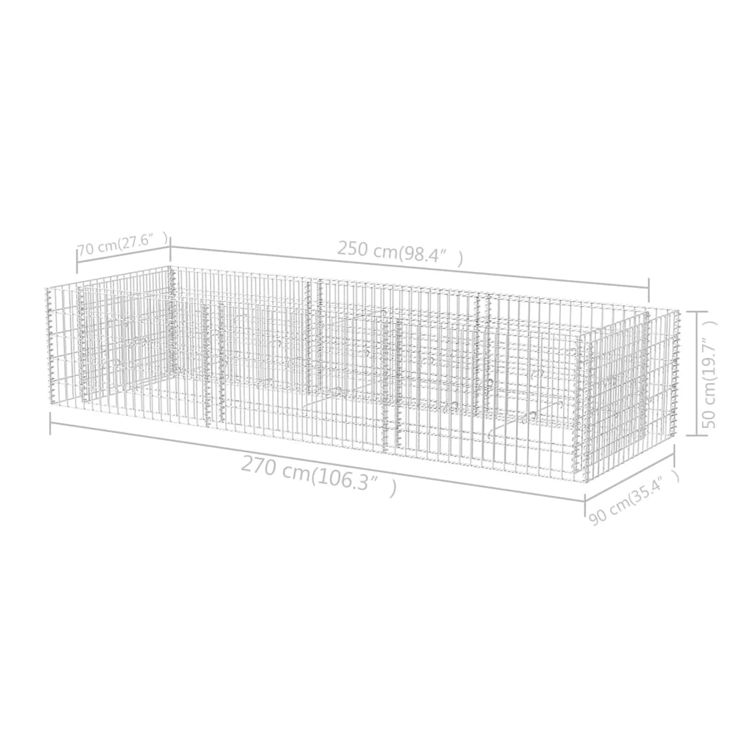 Strat inaltat gabion - 5 | YEO