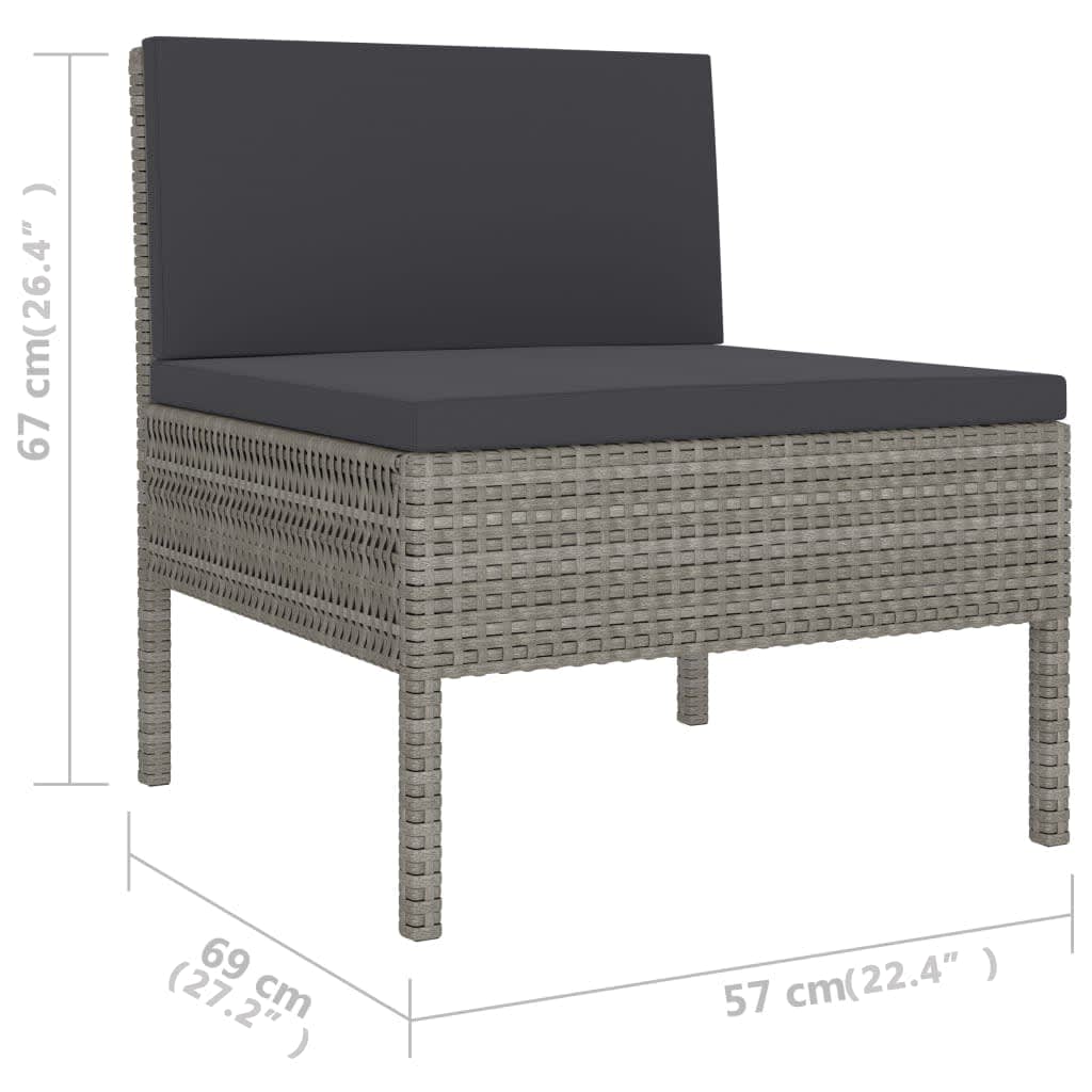 Set mobilier de gradina cu perne — imaginea 5