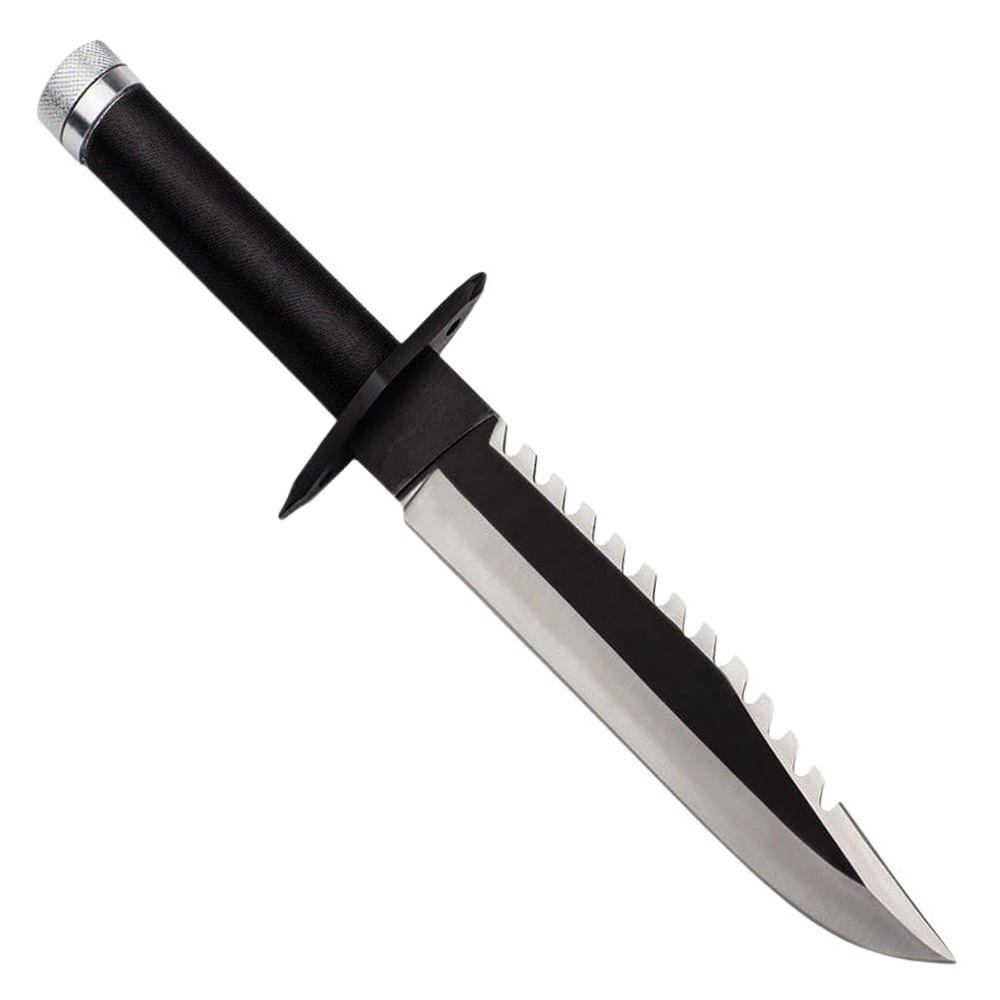 Set doua cutite de vanatoare, Tactical Knife, IdeallStore®, Otel inoxidabil, Negru - 1 | YEO