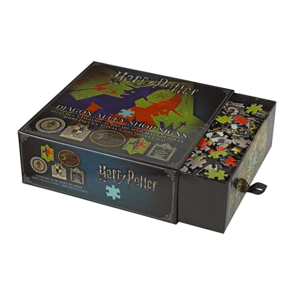 Puzzle Harry Potter, IdeallStore®, Diagon Alley Shop Signs, 1000 piese - 1 | YEO