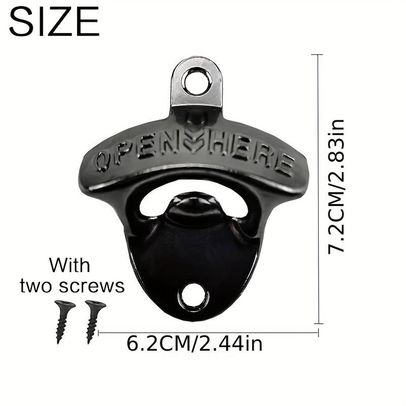 Desfacator sticle de bere, vintage, metal aspect antichizat de montat pe perete - 3 | YEO