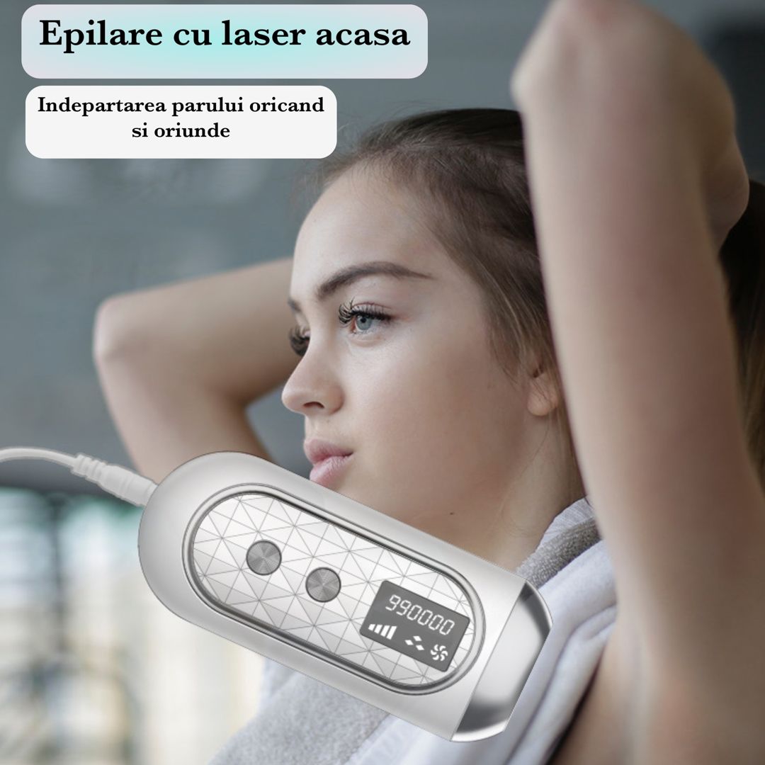 Epilator IPL PREMIUM, portabil, eficient, Display LCD, Utilizare Sigura acasa, Usor, Rapid si Confortabil - 3 | YEO