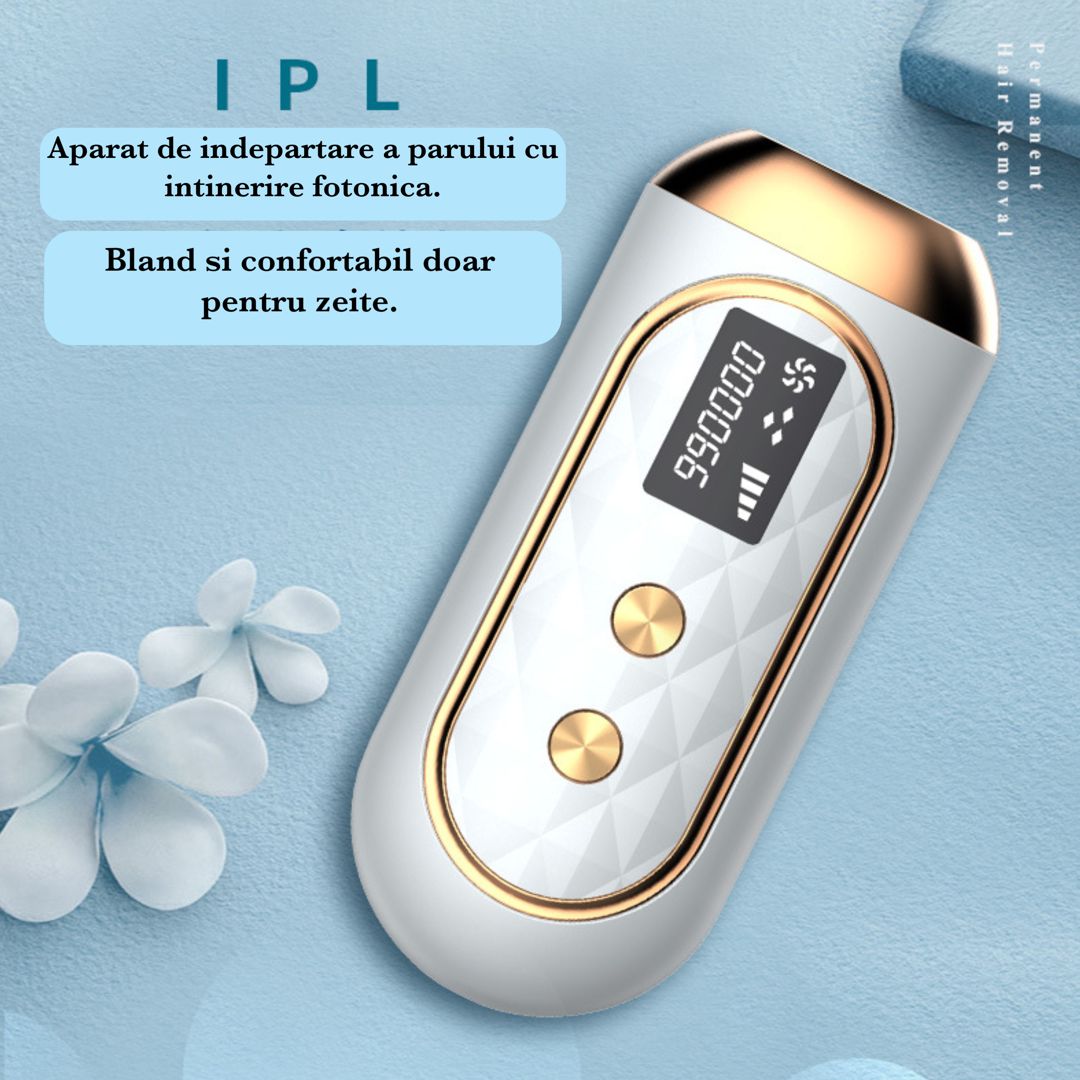 Epilator IPL PREMIUM, portabil, eficient, Display LCD, Utilizare Sigura acasa, Usor, Rapid si Confortabil - 1 | YEO