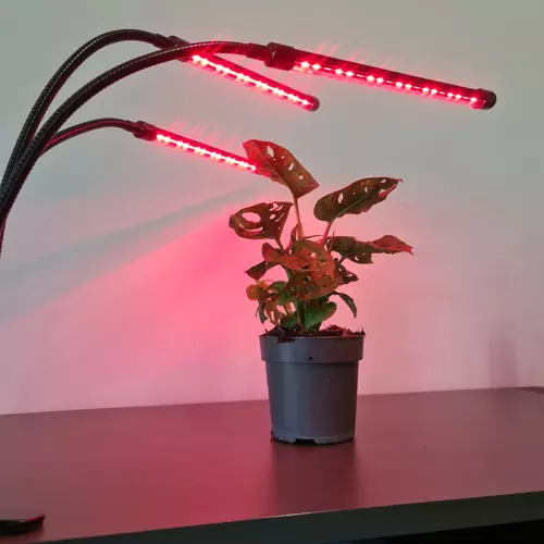 Lampa de Crestere pentru Plante cu 3 Panouri LED, Timer si Telecomanda, Rezistenta la Apa, 30W - 4 | YEO