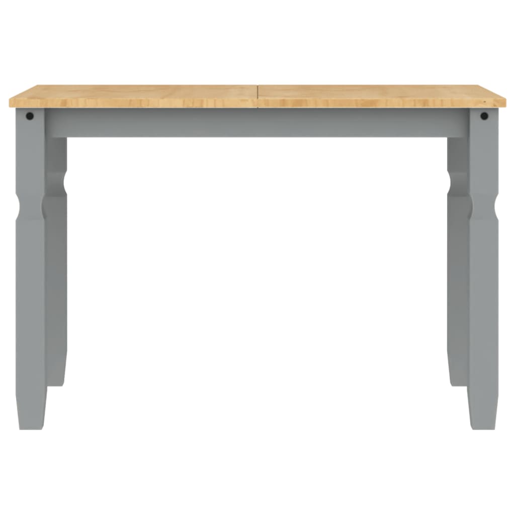 Masa de sufragerie "Corona", gri 112x60x75 cm lemn masiv de pin — imaginea 4