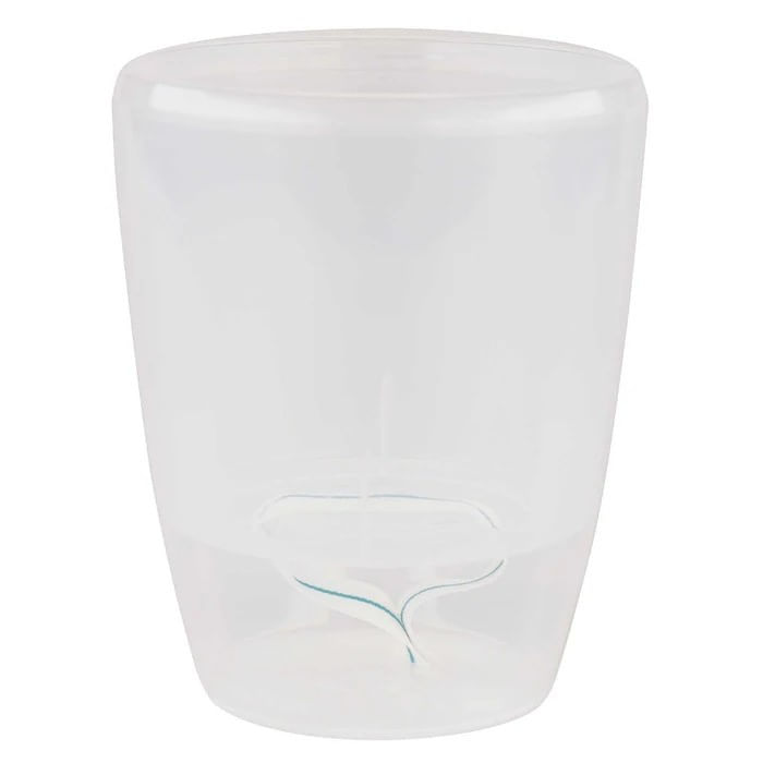 Ghiveci Dracula din plastic, cu sistem de autoudare, pentru orhidee, transparent, 1.3 l, D 12.5 cm