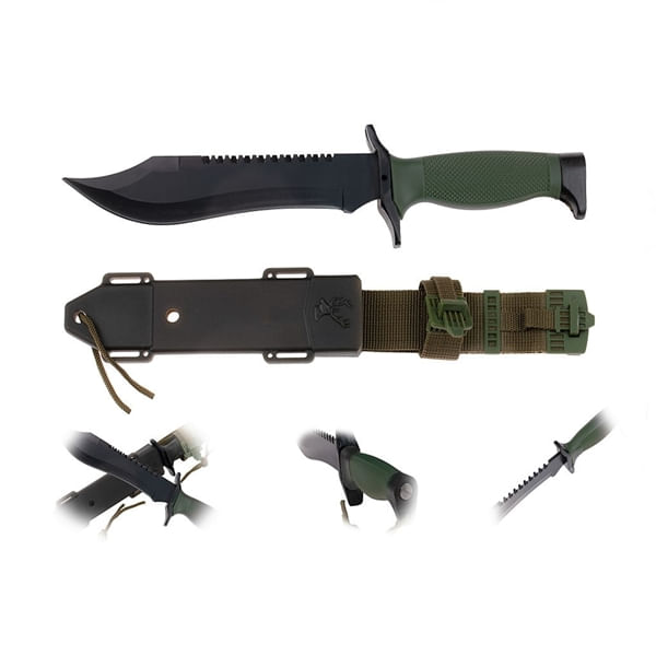 Cutit tactic, IdeallStore®, Military Rambo, 30.7 cm, Verde - 4 | YEO