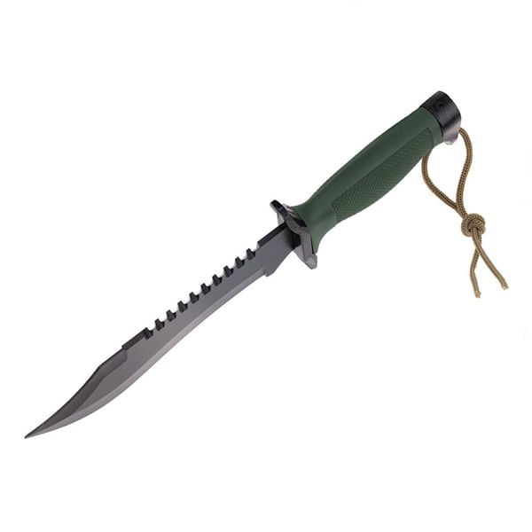 Cutit tactic, DEPOX®, Military Rambo, 30.7 cm, Verde — imaginea 8