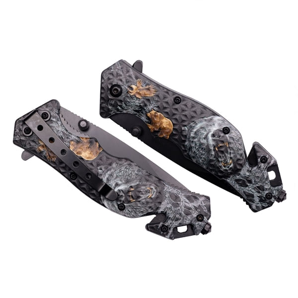 Briceag salvare , IdeallStore®, Fantasy Bear, 21 cm, Otel inoxidabil