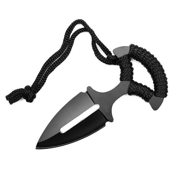 Cutit tactic pumnal, IdeallStore®, Black Knife, 13 cm, Otel inoxidabil - 3 | YEO